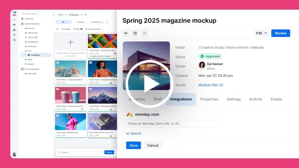1 How to create a proof in Ziflow and connect it to monday.com