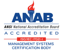 ANAB ANSI National Accreditation Board badge