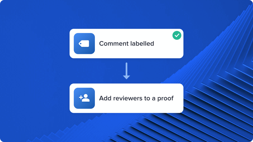 Add reviewers to a proof after comment is labelled in online collaboration platform