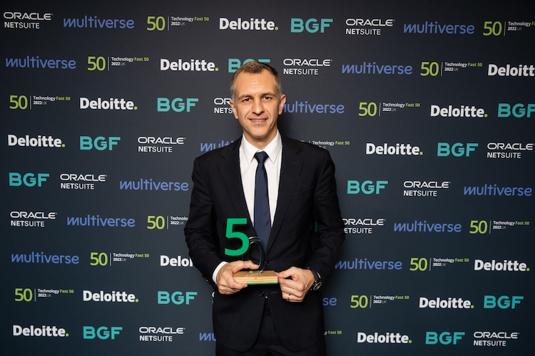Anthony Welgemoed holding 50 fastest growing companies award Deloitte