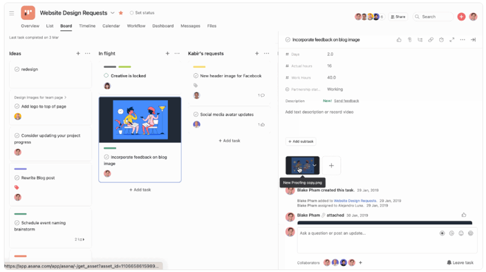Asana Proofing