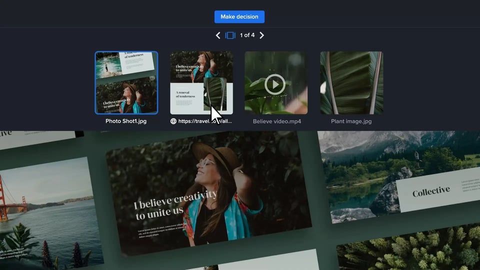 Bulk review - consolidate feedback in Ziflow