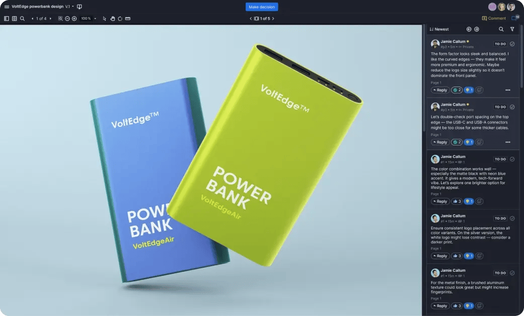Collaborative proofing for manufacturing ziflow proof viewer with comments-1