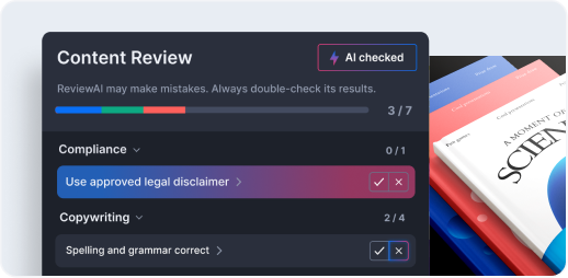 Customizable checklists ReviewAI feature of Ziflow