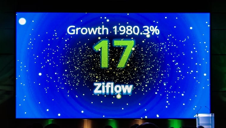 Deloitte growth number of Ziflow in a recent year