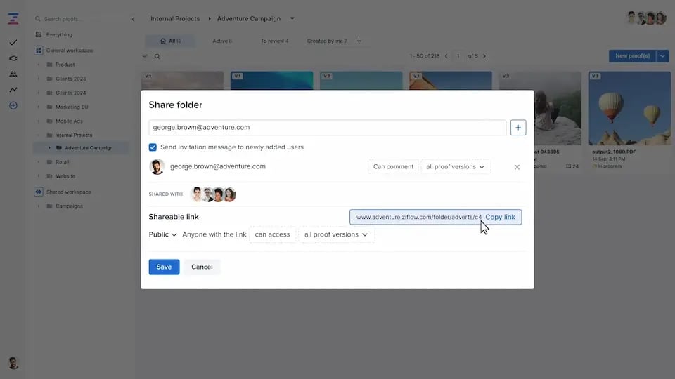 Enterprise - Advanced sharing control access