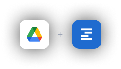 Google Drive mobile app integrated with Ziflow - interfaces overview