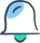 Bell icon with blue and green colors