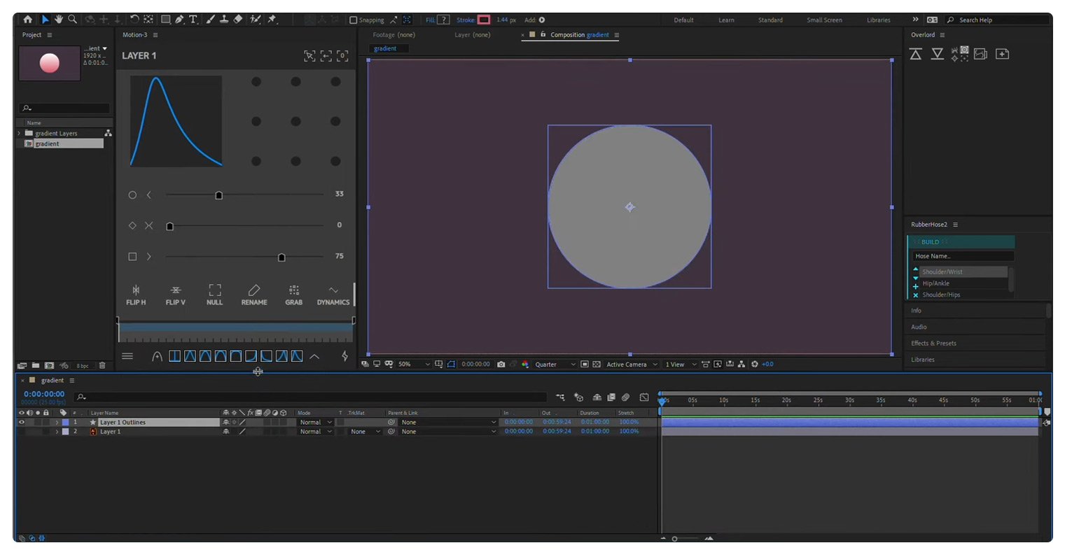 Interface After Effect Vector 11 powerful plugins for Adobe After Effects