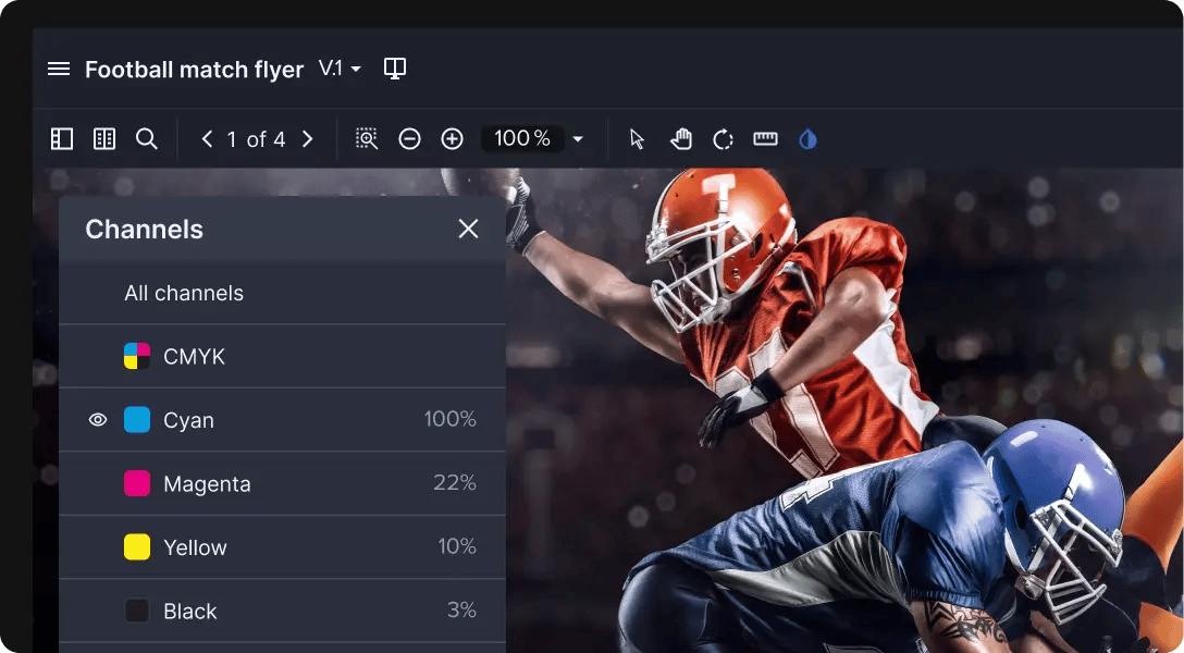 Precise color accuracy and design tools of Ziflow proof viewer-1