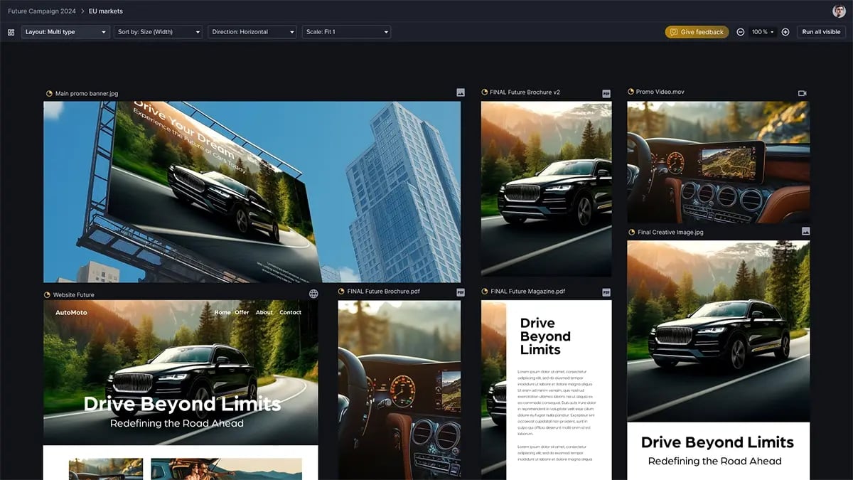 See everything, approve anything - Ziflow user interface with gallery view-2