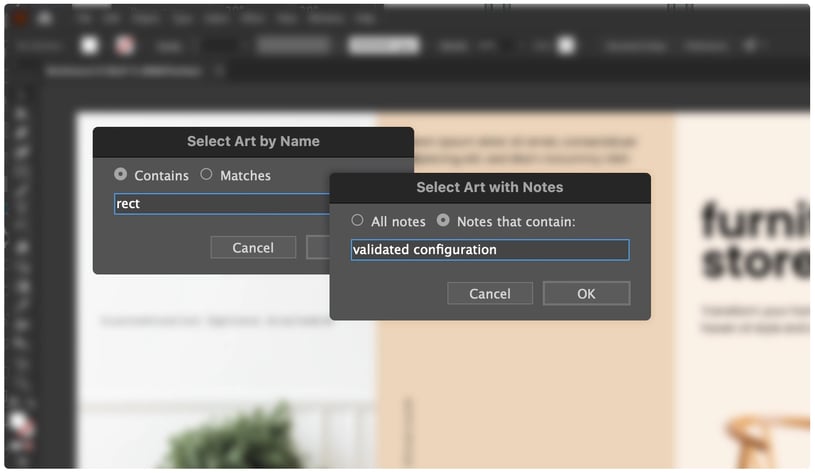 SelectMenu plugin for Adobe Illustrator user interface