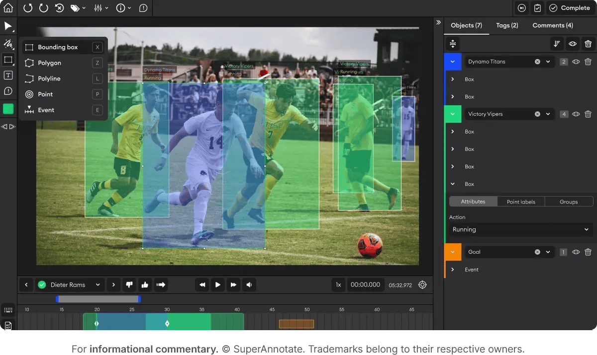 SuperAnnotate for AI teams and computer vision projects requiring hight-quality training data