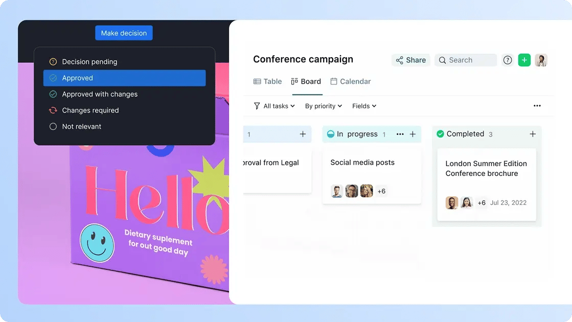 Sync approvals with Wrike and Ziflow integration - Cenference campaign-1-1