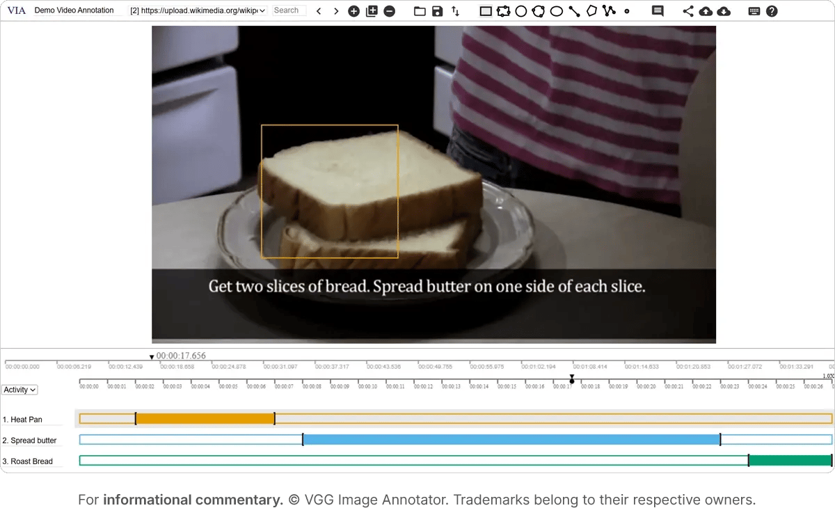 Visual Geometry Group Image Annotator is a lightweight annotation tool for offline usage
