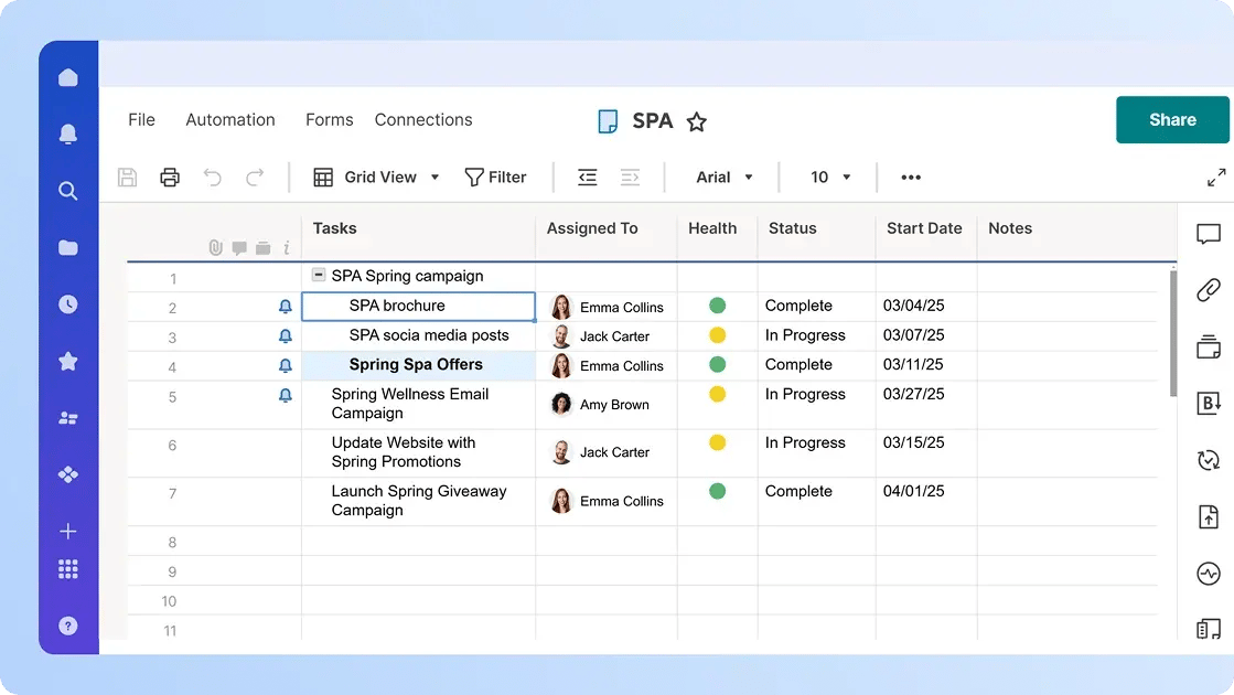 Ziflow and Smartsheet integration - Real-time updated, keeping stakeholders in sync-1