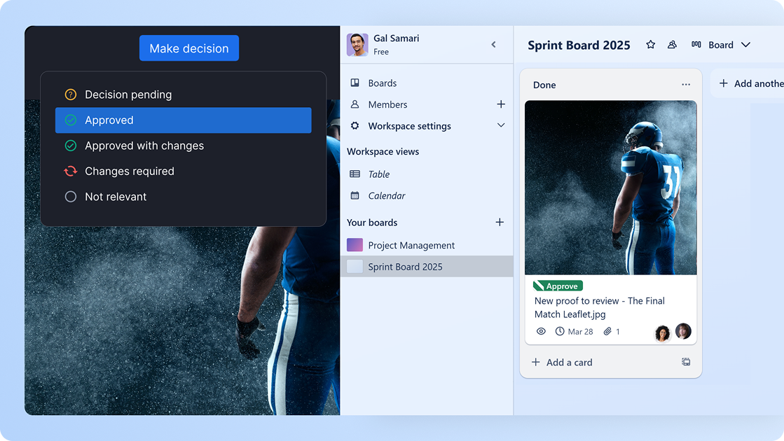 Ziflow and Trello integration - Updates in real time to Trello boards, lists and cards