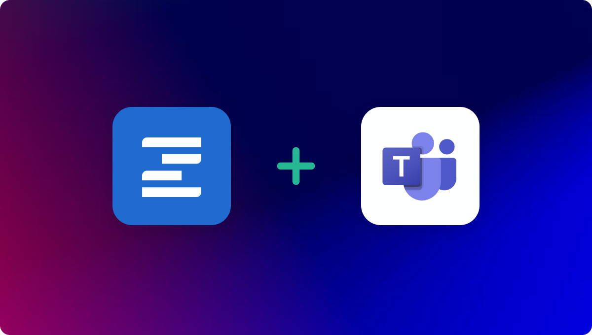 Ziflow connect teams - Ziflow and Microsoft teams icons with a plus