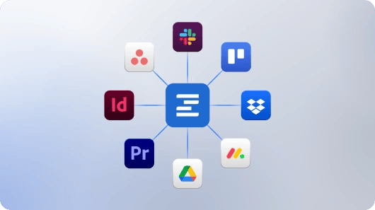 Ziflow integrated with various apps
