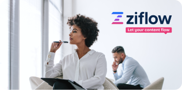 Ziflow office employee working with a laptop-1