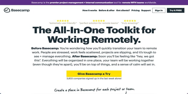 basecamp the all-in-one toolkit for working remotely