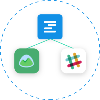 Integrate easily with project management, collaboration and notification apps