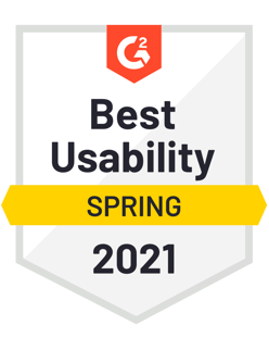 G2 Badge for Best Usability of Ziflow online proofing application