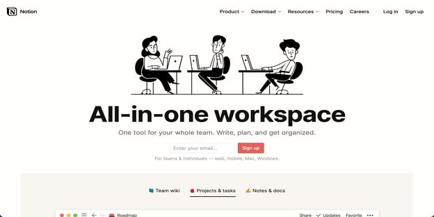 notion all-in-one workspace