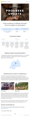 Charity water progress update screenshot