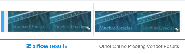 Muchas gracias words with background - Patch F version effects comparison
