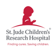 st. judes children research hospital logo with child
