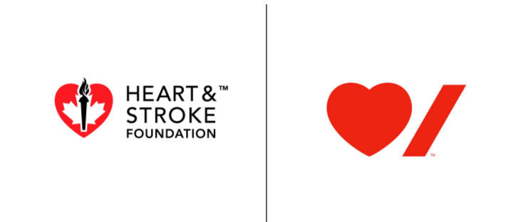 Heart and stroke foundation - heart icon with a lighting candle