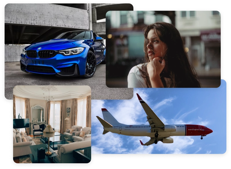 Global brands products - BMW, Norwegian Air, Hilton Hotels collage-1