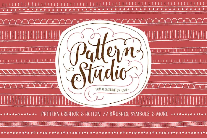 Pattern studio for adobe illustrator plugin for design, greeting cards, scrapbooks and more