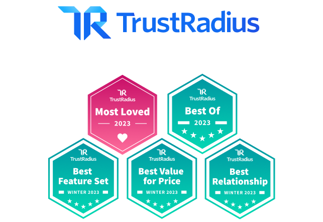 TrustRadius Ziflow awards for year 2023 