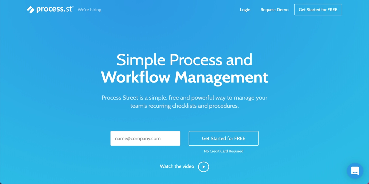process.st simple process and workflow management homepage